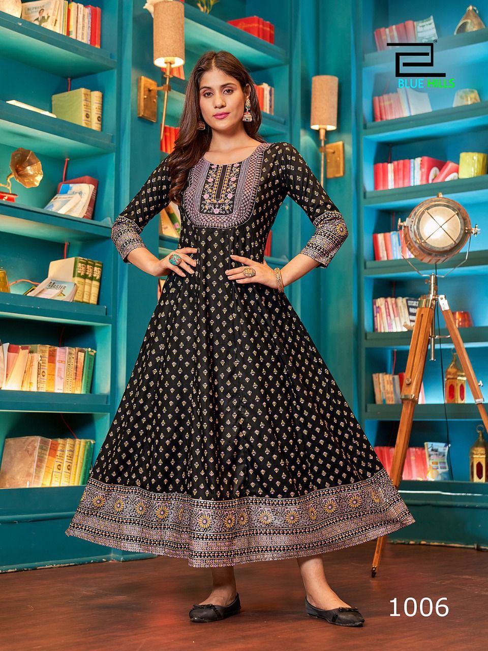 Blue Hills Cheese Festive Wear Wholesale Anarkali Kurti Catalog